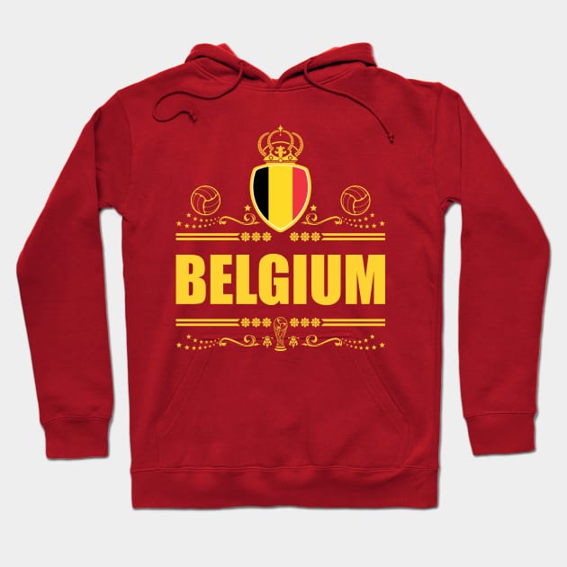 BELGIUM FOOTBALL GIFTS | VIGNETTE LINEART Hoodie by VISUALUV